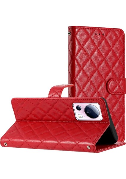 Manyi Mall Xiaomi 13 Lite Tpu Darbeye Manyetik Folio Kart Yuvaları Pu Için Flip Case (Yurt Dışından)