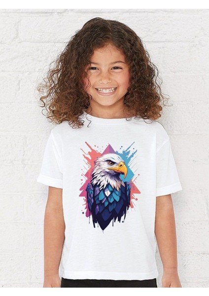 Kartal Tişörtü - Eagle Tshirt - Renkli Kartal Tişörtü - Colorful Eagle Tshirt