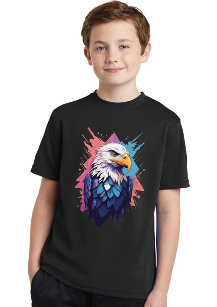 Kartal Tişörtü - Eagle Tshirt - Renkli Kartal Tişörtü - Colorful Eagle Tshirt