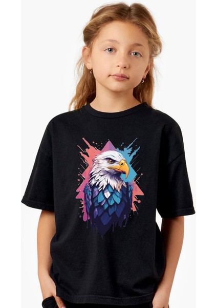 Kartal Tişörtü - Eagle Tshirt - Renkli Kartal Tişörtü - Colorful Eagle Tshirt