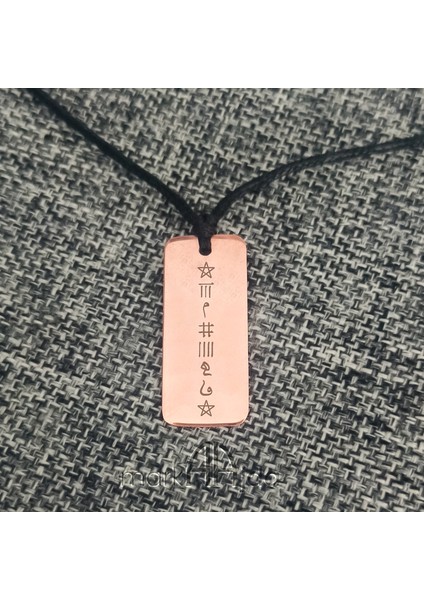 Hayır Hatemi saf Bakır Kolye -Unisex