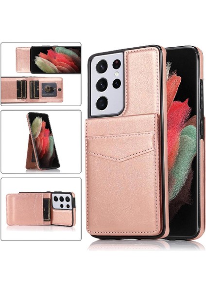 Samsung Galaxy S21 Ultra Premium Deri Manyetik Toka ile Uyumlu (Yurt Dışından)