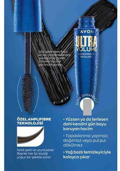 Ultra Volume Suya Dayanıklı Maskara