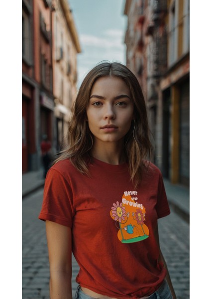 Kadın Baskılı T-Shirt Kadın Tişört
