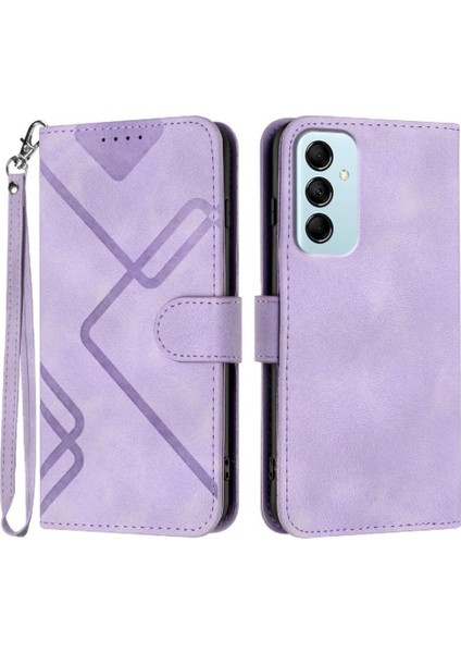 Samsung Galaxy M14 Için Flip Case Pu Deri Manyetik Kapak Çevirin Cüzdan (Yurt Dışından)