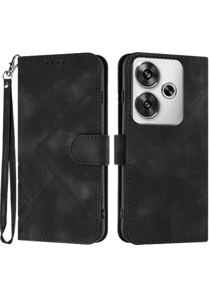 Kart Yuvası Standı ile Xiaomi Redmi Turbo 3 Için Flip Case Cüzdan Pu (Yurt Dışından)