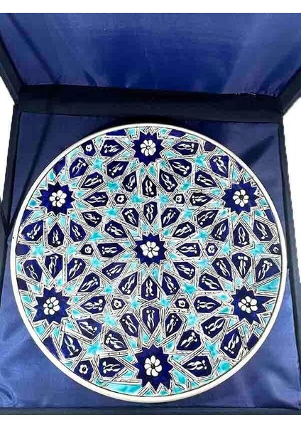 Çini Evi Selçuklu Yıldızının Işıltısı 30CM Iznik Çini Tabak