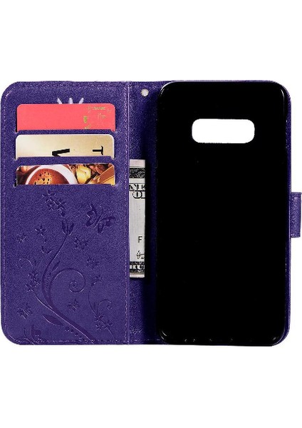 Samsung Galaxy S10E Bilek Kayışı Kart Tutucu Kickstand Pu Için Filp Durumda (Yurt Dışından)