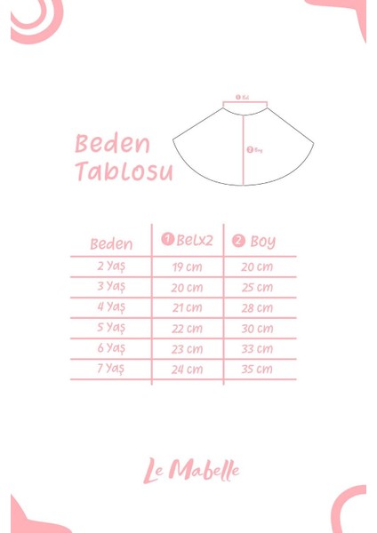 Pudra Yıldız Baskılı Kız Çocuk Tül Etek - Pauline