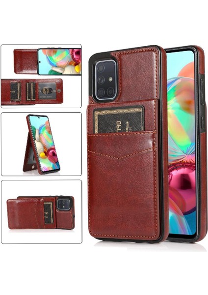Samsung Galaxy A71 4g Kart Sahibinin Premium Deri ile Uyumlu (Yurt Dışından)
