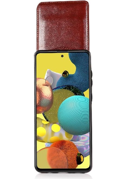Samsung Galaxy A51 4g Kart Tutucu Premium Deri Toka ile Uyumlu (Yurt Dışından) fırsatları