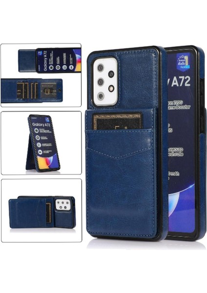Kredi Manyetik Toka Kickstand ile Samsung Galaxy A72 5g ile Uyumlu (Yurt Dışından)