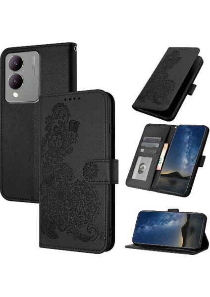 Vıvo Y17S Pu Deri Manyetik Kapatma Kickstand Koruyucu Için Flip Case (Yurt Dışından)