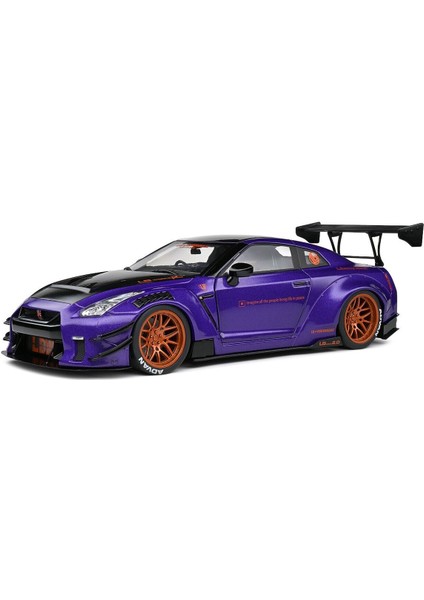 1:18 Solido 2022 Nissan Gt-R (R35) Liberty Walk Body Kit 2.0 Purplezilla