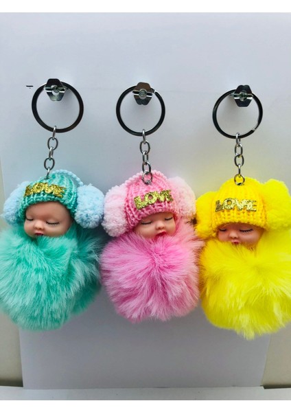Peluş Sevimli Bebek Anahtarlık, Çanta Süsü 1 Adet Fiyatıdır fiyatları
