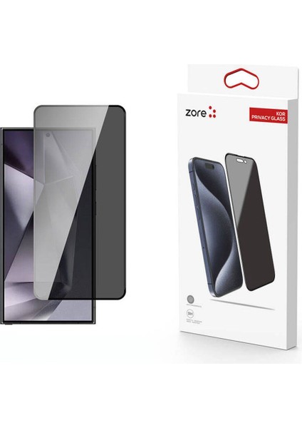 Galaxy S24 Ultra Zore Kor Privacy Cam Ekran Koruyucu