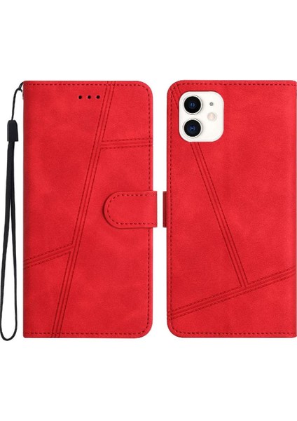 IPhone 12 Için Flip Case Cüzdan Pu Deri Tam Koruma Flip Folio Kart (Yurt Dışından)