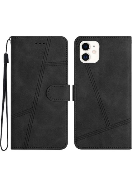 IPhone 12 Için Flip Case Cüzdan Pu Deri Tam Koruma Flip Folio Kart (Yurt Dışından)