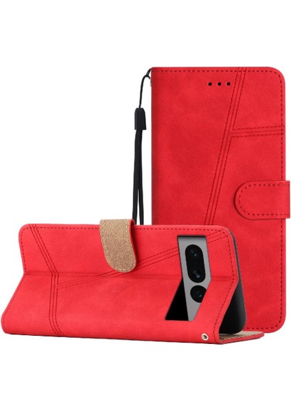 Google Piksel 7 Pro Için Flip Case Tam Koruma Cüzdan Pu Deri Kart (Yurt Dışından)