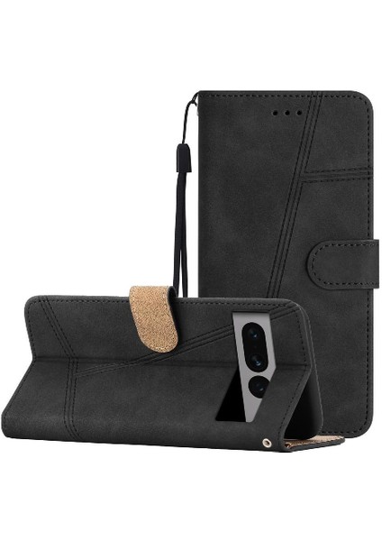 Google Piksel 7 Pro Için Flip Case Tam Koruma Cüzdan Pu Deri Kart (Yurt Dışından)
