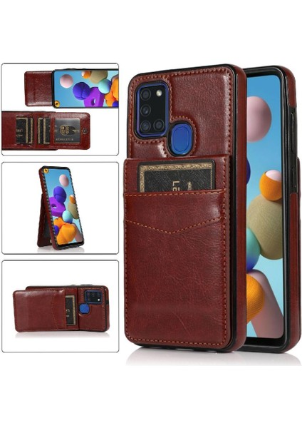 Samsung Galaxy A21S Premium Kılıf Cüzdan ile Uyumlu (Yurt Dışından)