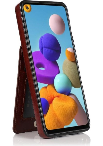 Samsung Galaxy A21S Premium Kılıf Cüzdan ile Uyumlu (Yurt Dışından)
