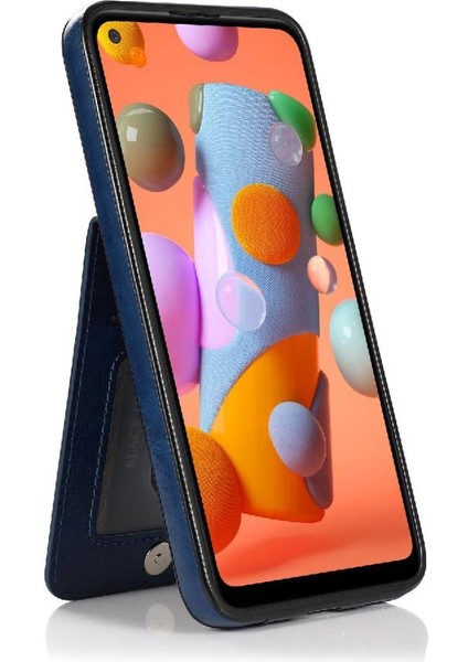 Kredi Premium Deri Manyetik ile Samsung Galaxy A11 ile Uyumlu (Yurt Dışından)