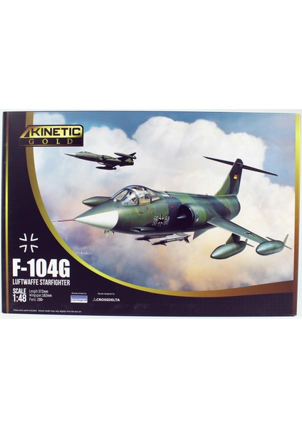 K48083 1/48 F-104G (Luftwaffe Starfighter) Savaş Uçağı, Plastik Model Kiti