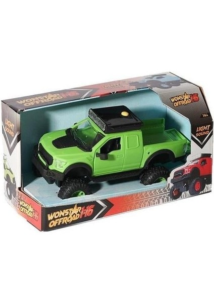 Wonstar Offroad Sesli ve Işıklı 1:16 40165 Yeşil