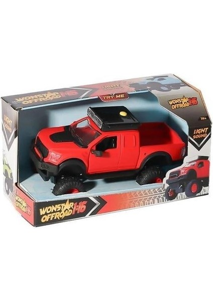 Wonstar Offroad Sesli ve Işıklı 1:16 40165 Kırmızı