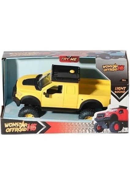 Wonstar Offroad Sesli ve Işıklı 1:16 40165 Sarı