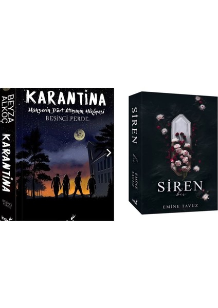 Karantina 5 Beyza Alkoç – Siren 1 Emine Tavuz 2’li Set Ciltsiz 2 Roman İndigo Kitap