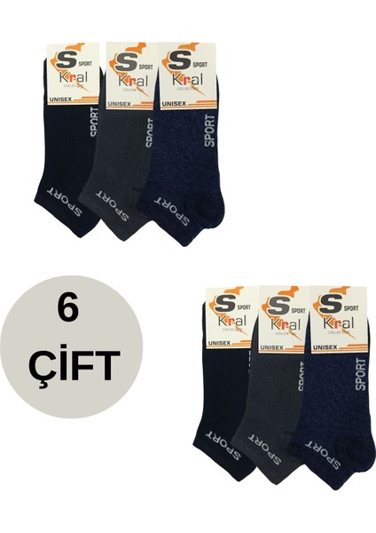 Kral Socks Erkek 6 Çift Pamuklu Parfümlü Yıkamalı Pamuklu Çorap