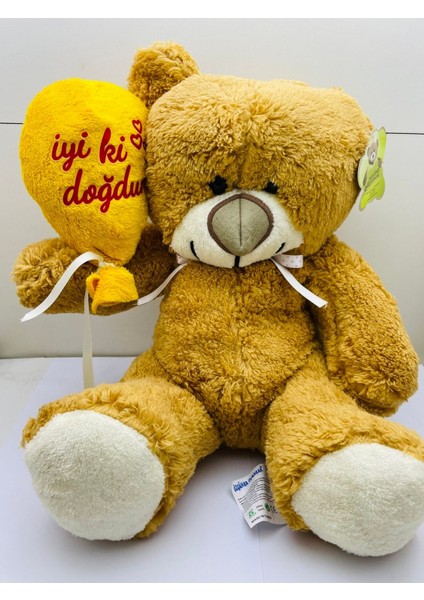 Iyi Ki Doğdun Balonlu Sevimli Peluş Ayıcık 40 cm