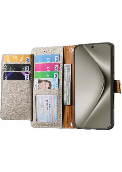 Huawei Pura 70 Pro Için Flip Case Darbeye Aşk Cüzdan Fermuar Deri (Yurt Dışından) modelleri