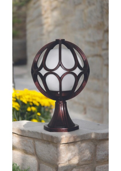 10 Watt Günışığı LED Ampul Dahil, Bakır Eskitme Bahçe Aydınlatma Apliği, Set Üstü Dekoratif Aplik fiyatları
