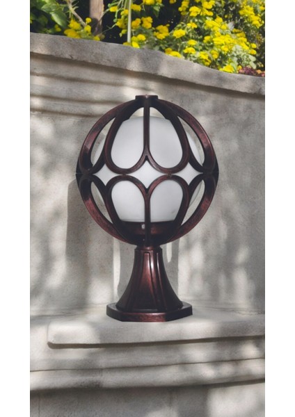 10 Watt Günışığı LED Ampul Dahil, Bakır Eskitme Bahçe Aydınlatma Apliği, Set Üstü Dekoratif Aplik fırsatları