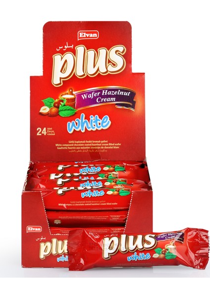Plus Beyaz Gofret 13 Gr. 24lü (1 Paket)