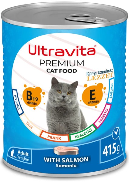Premium Yüksek Proteinli Yavru * Gurme * Balık Karışık Konserve Yaş Kedi Maması 415GRX24 Adet fırsatları
