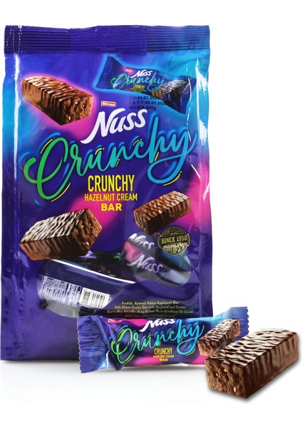 Nuss Crunchy Bar 240 Gr. (1 Poşet)