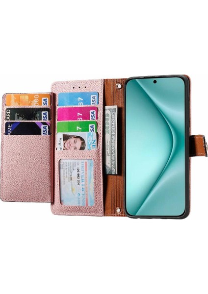 Huawei Pura 70 Için Flip Case Aşk Deri Kılıf Cüzdan Fermuar Darbeye (Yurt Dışından) modelleri