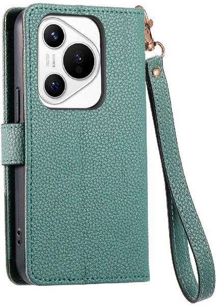 Huawei Pura 70 Için Flip Case Aşk Deri Kılıf Cüzdan Fermuar Darbeye (Yurt Dışından)