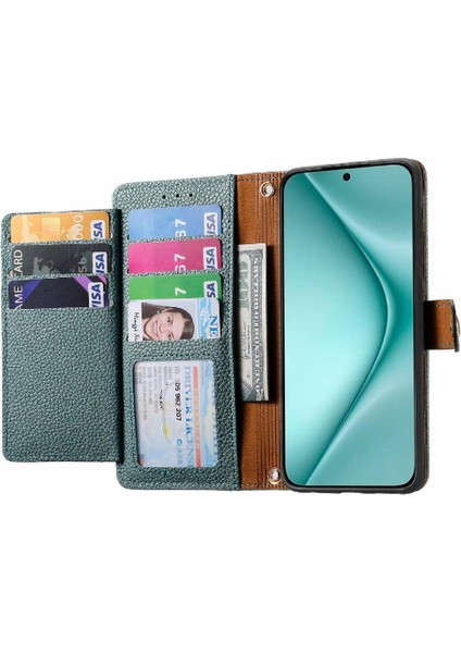 Huawei Pura 70 Için Flip Case Aşk Deri Kılıf Cüzdan Fermuar Darbeye (Yurt Dışından)