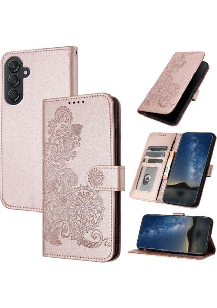 Manyi Mall Kart ile Samsung Galaxy M55 Pu Deri Manyetik Kapatma Için Flip Case (Yurt Dışından)