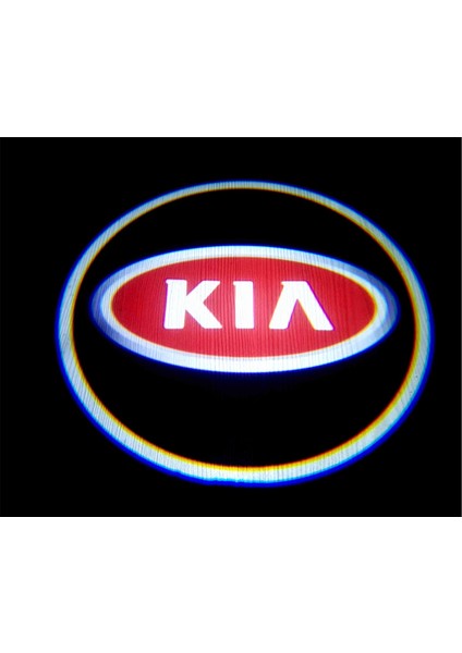 Kia Araçlar Için Pilli Yapıştırmalı Kapı Altı LED Hayalet Logo