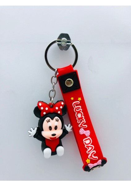 Minnie Mouse,tom Cat ve Jerry 3 Adet 3D Silikon Anahtarlık Oyuncak ve Çanta Aksesuarı fiyatları