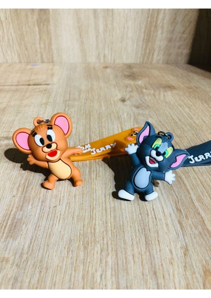 Tom ve Jerry 3D Çift Anahtarlık 2 Adet