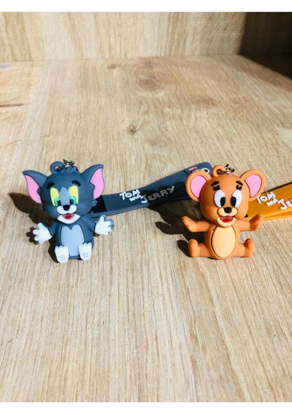 Tom ve Jerry 3D Çift Anahtarlık 2 Adet