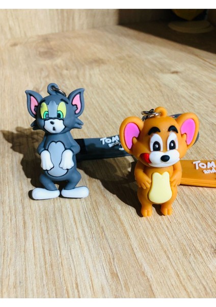 Tom ve Jerry 3D Çift Anahtarlık 2 Adet