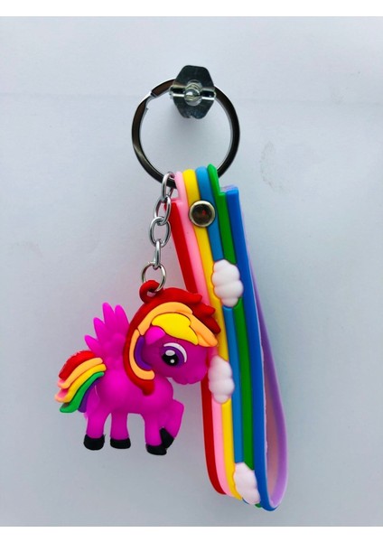 Unicorn 3 Adet 3D Silikon Anahtarlık Oyuncak ve Çanta Aksesuarı fiyatları